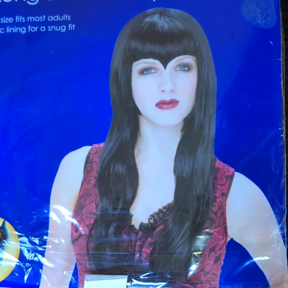 Long Black Vampire Wig New